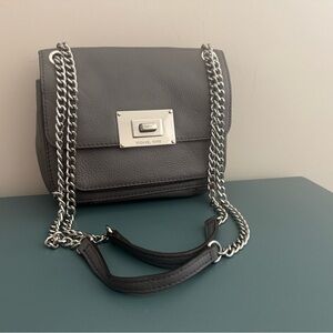 Michael Kors Convertible Crossbody Bag with silver hardware